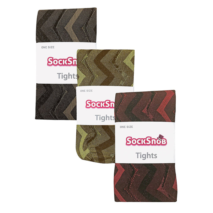 3 Paires Multipack Ladies 80 Denier Tights | Soft Patterned Tights