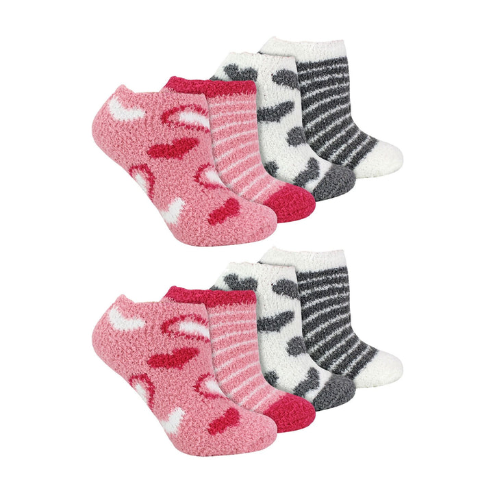 8er-Pack kuschelige Socken mit niedrigem Schnitt und Tiermuster für Damen