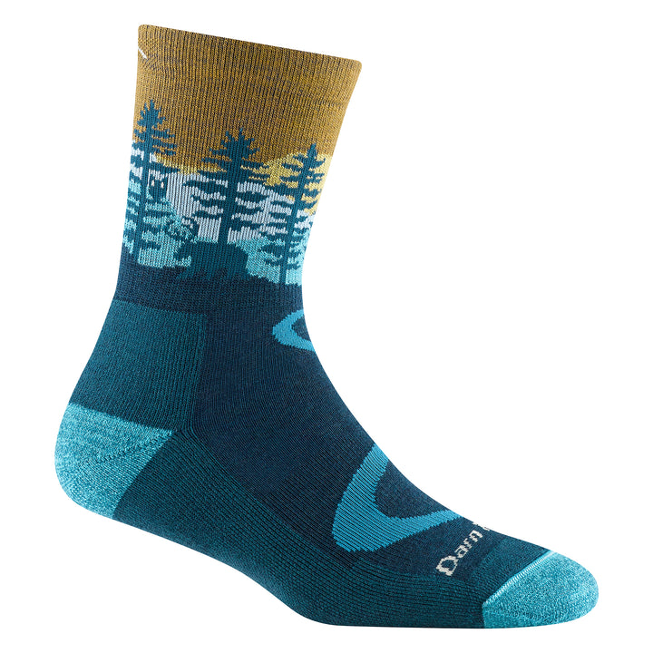 Ladies Northwoods Micro Crew Patterned Cushioned Hiking Socks