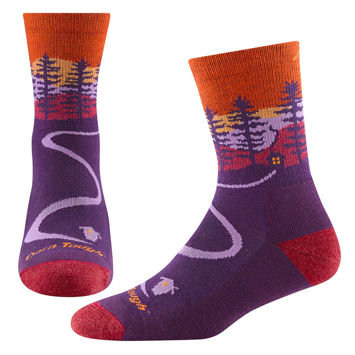 Ladies Northwoods Micro Crew Patterned Cushioned Hiking Socks