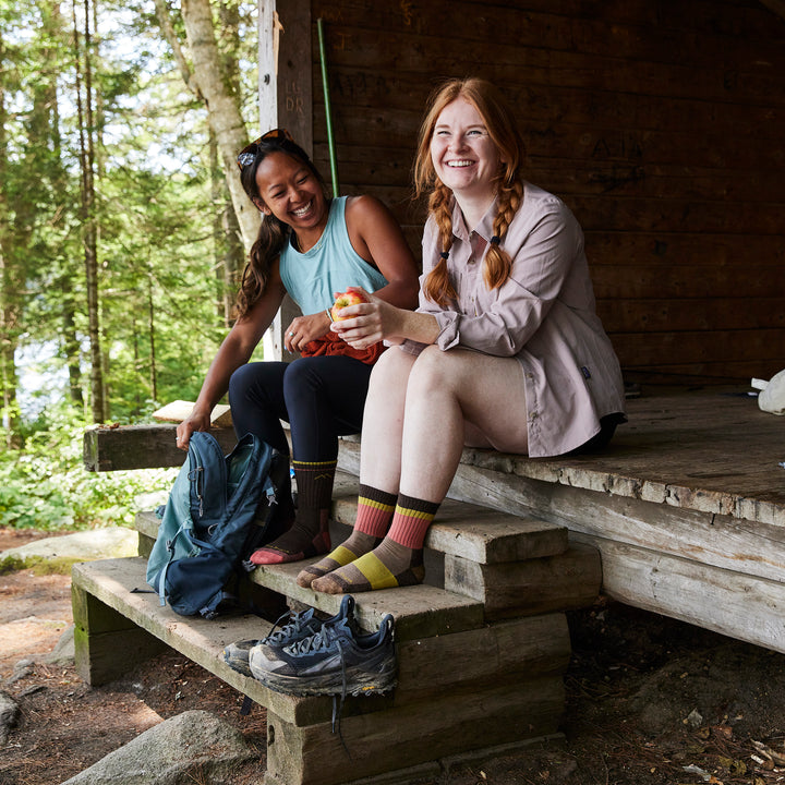 Ladies Crew Merino Wool Lightweight Hiking Socks