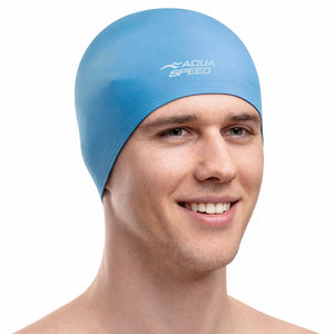 Unisex Adult Soft Latex Swimming Cap | Comfortable Elastic Flexible Cap