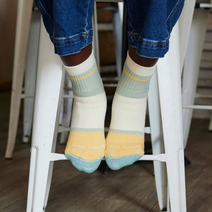 Ladies Merino Wool Ankle Heavyweight Cushioned Colourful Socks