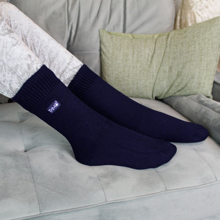 3 Pairs Kids Thermal Socks | Ribbed Soft Top Fleece Fluffy Inner Warm Socks