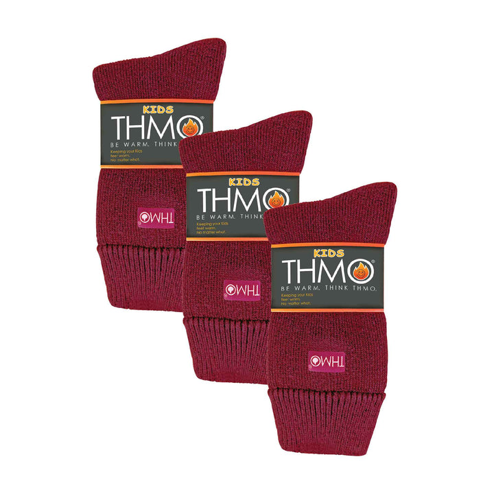 3 Pairs Kids Thermal Socks | Ribbed Soft Top Fleece Fluffy Inner Warm Socks