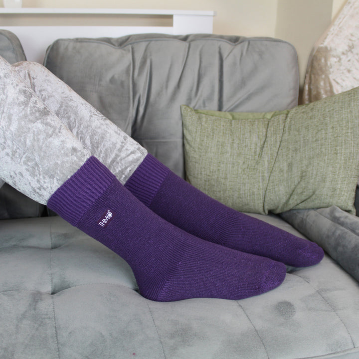 3 Pairs Kids Thermal Socks | Ribbed Soft Top Fleece Fluffy Inner Warm Socks