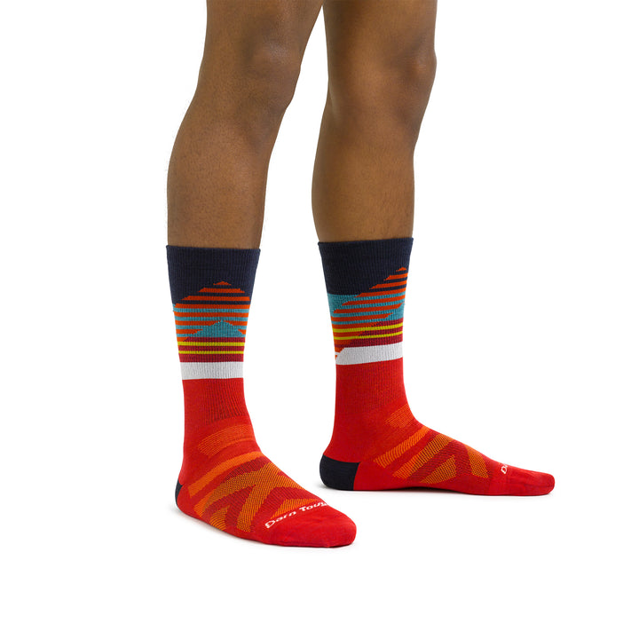 Mens Merino Wool Nordic Patterned Boot Lightweight Ski Snowboard Socks