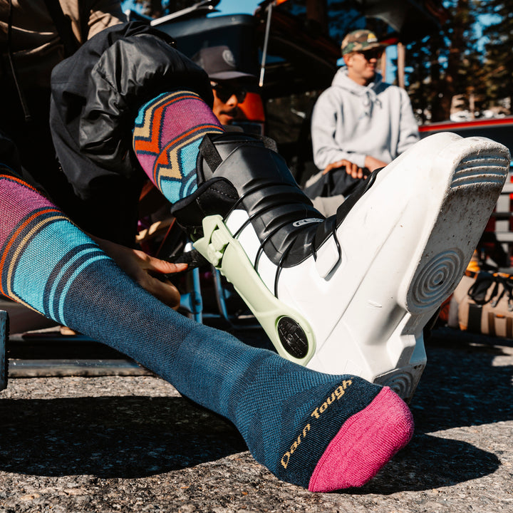 Ladies Over-the-Calf Midweight Ski Snowboard Merino Cushioned Socks