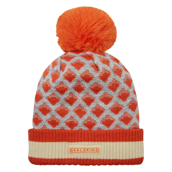 Waterproof Bobble Hat with Knitted Mitten For Men and Women