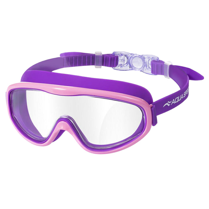 Boys & Girls Anti Fog Adjustable Swim Mask for Age 5-9 with Panoramic View