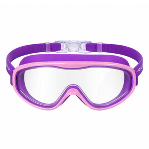 Boys & Girls Anti Fog Adjustable Swim Mask for Age 5-9 with Panoramic View