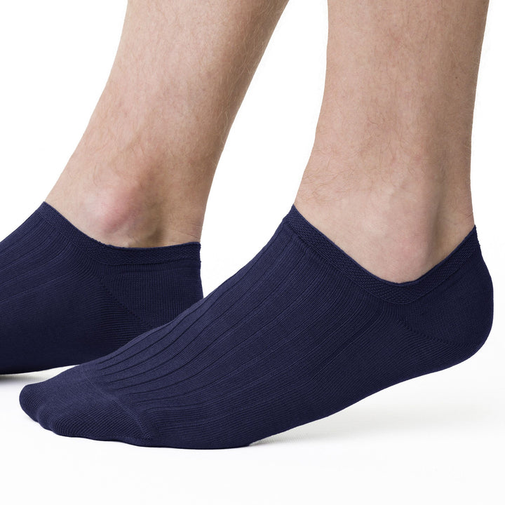 6 Pairs Mens 100% Cotton Low Cut Trainer Cushioned Ankle Socks