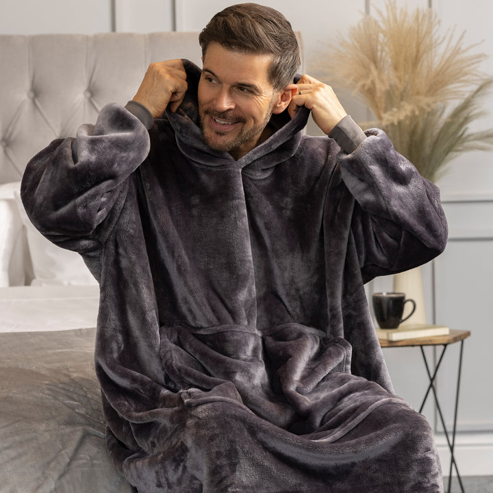 Mega Soul Warming Soft Fleece Oversized Snoodie Hoodie for Winter