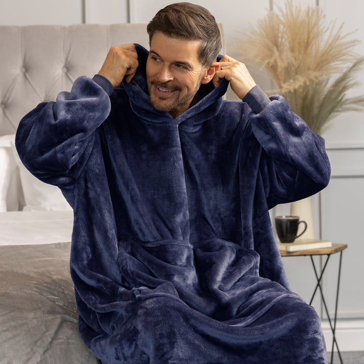 Mega Soul Warming Soft Fleece Oversized Snoodie Hoodie for Winter
