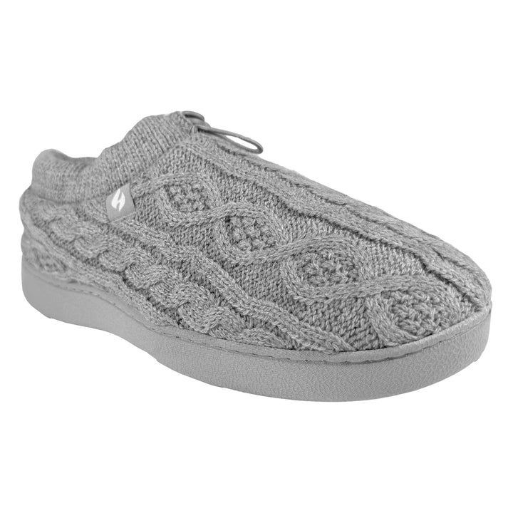 Ladies Knitted Drawstring Slippers for Winter