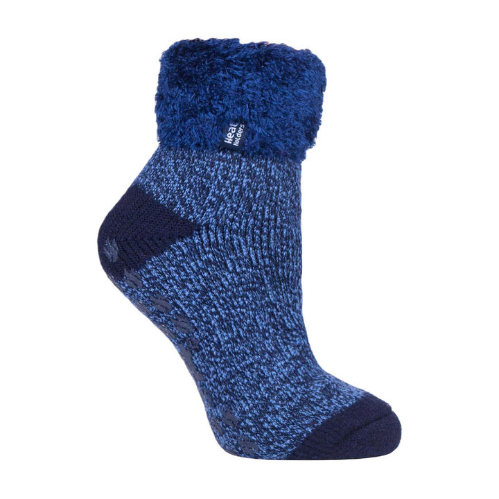 Chaussettes basses thermiques antidérapantes pour femmes, avec bandes antidérapantes