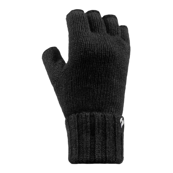 Einfarbige fingerlose Strickhandschuhe für Damen von Heat Holders – Sock Snob