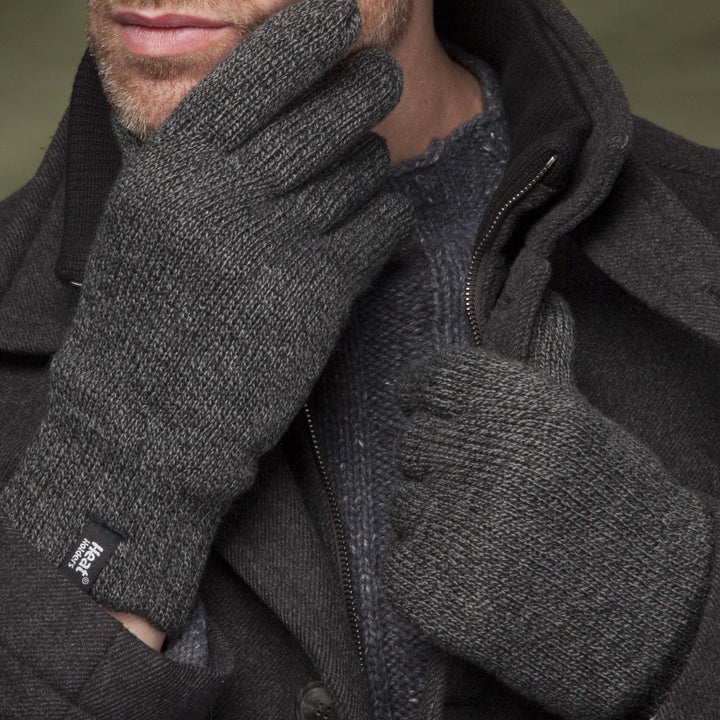 Gants thermiques d'hiver chauds et doux doublés en polaire pour hommes