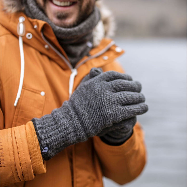 Gants thermiques d'hiver chauds et doux doublés en polaire pour hommes