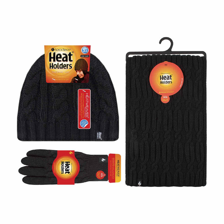 heat holders damen handschuhe Damen-Set aus Mütze, Schal und Handschuhen für den Winter von Heat Holders – Sock Snob