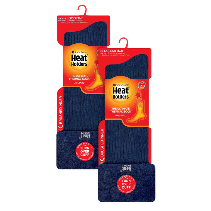 Ladies 2 Pack Wellington Soft Brushed Inner Boot Socks
