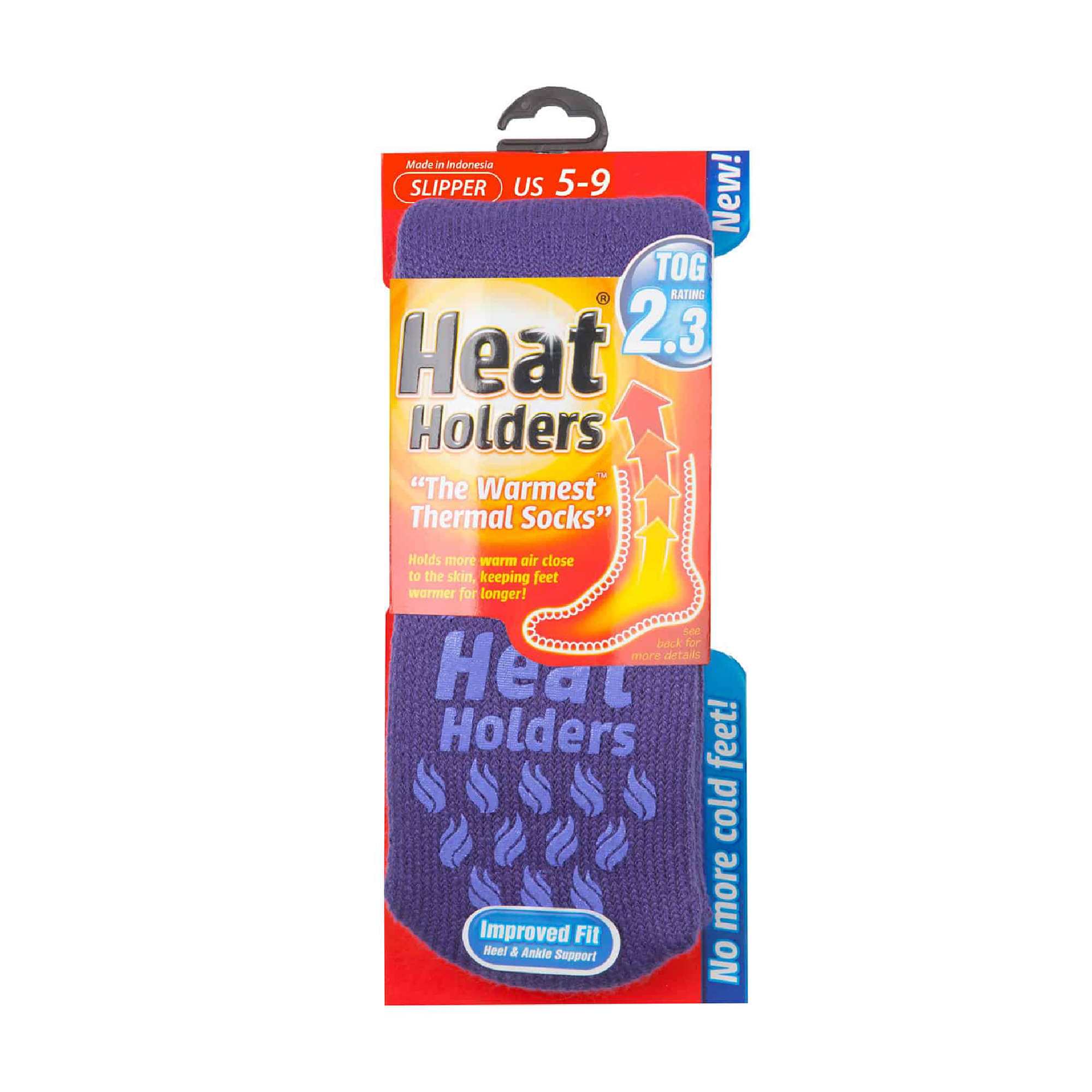 Calze Termiche Heat Holders Donna - Pantofole Slipper Socks, Morbide, Calde, Tog 2.34, Antiscivolo, Taglia 37-42 EU