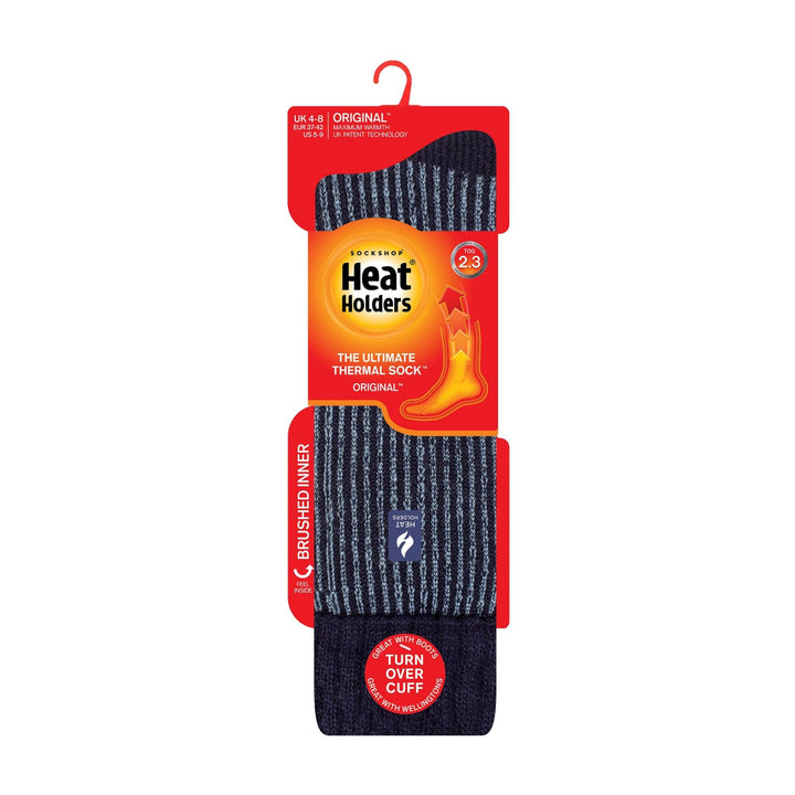 Dicke, warme, kniehohe, gerippte Thermo-Stiefelsocken für Damen im Winter