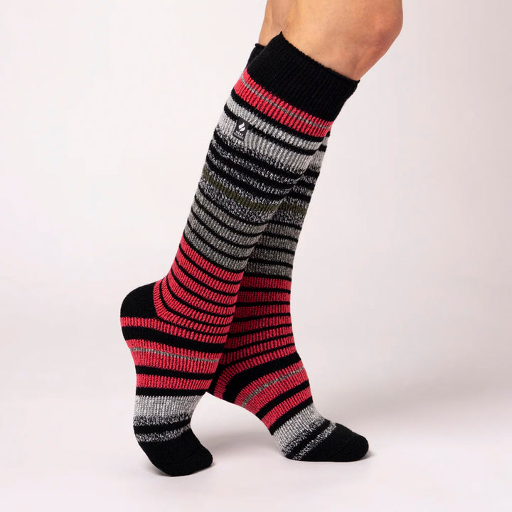 Ladies Thermal Striped Ski Socks