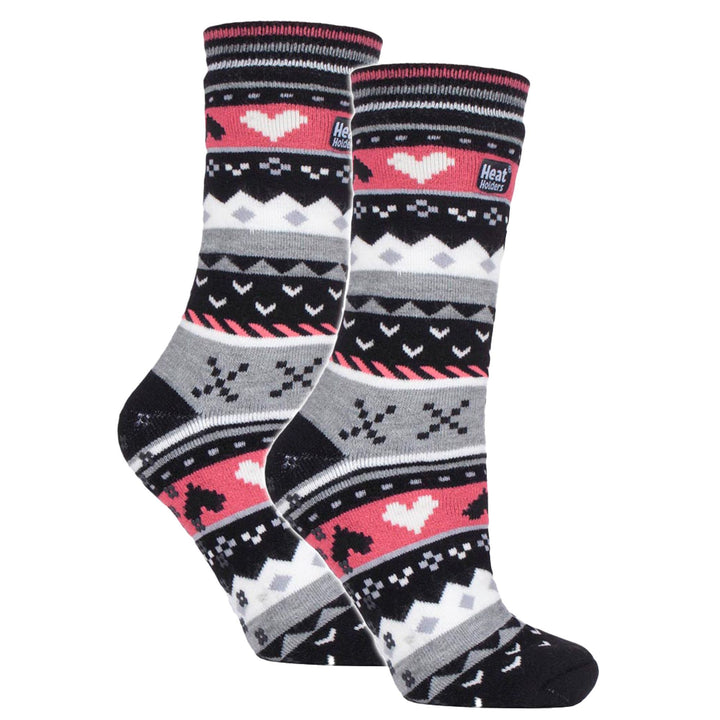 2 Pairs Womens Soul Warming Socks with Grips