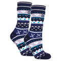 4-8 UK / Marineblau / Lila