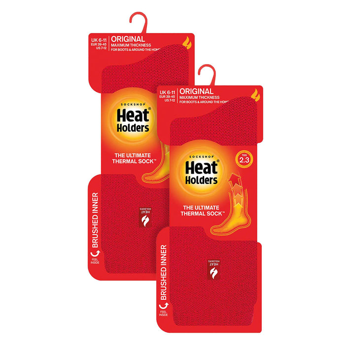 Mens 2 Pack Original Thermal Brushing Socks