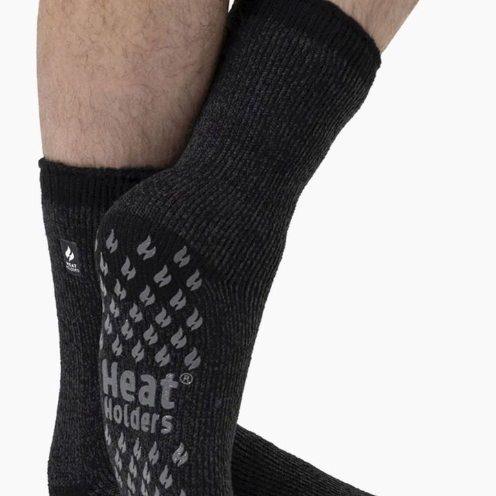 2 Pair Mens Winter Crew Slipper Socks