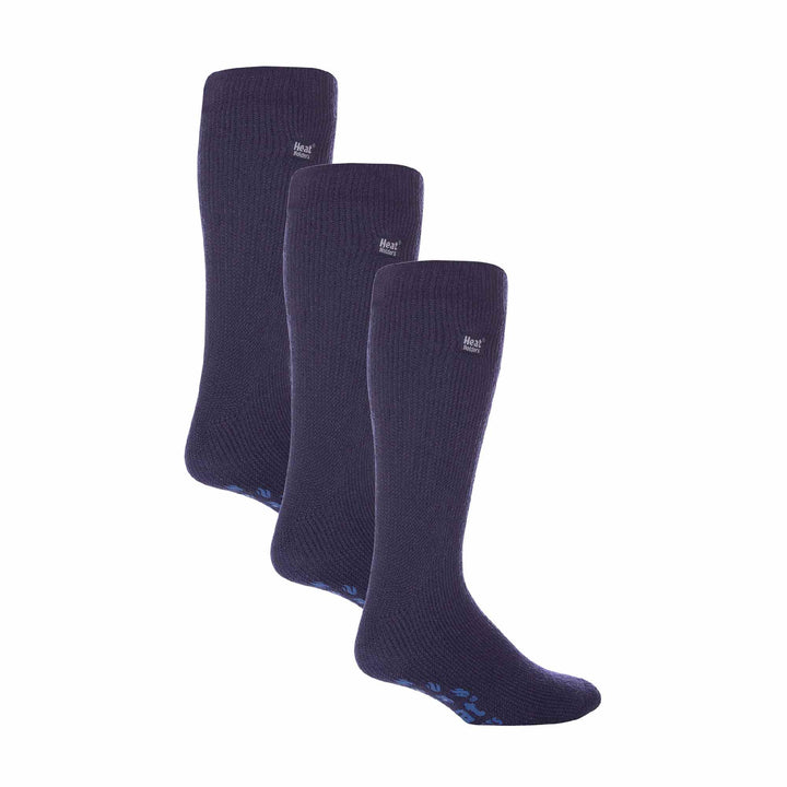 3 Pairs Multipack Mens Slipper Socks with Grips | Non-Slip Thermal Socks