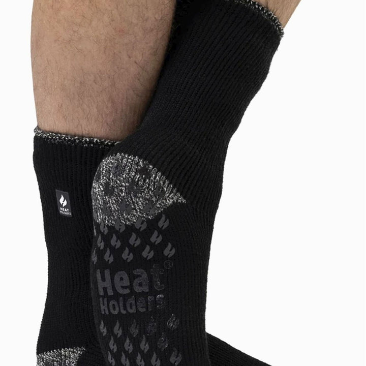 2 Pair Mens Winter Crew Slipper Socks