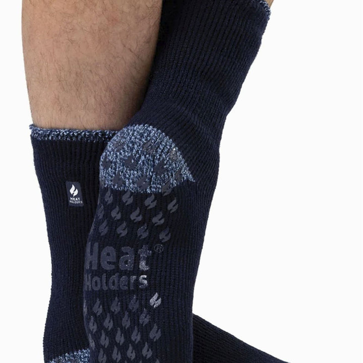 2 Pair Mens Winter Crew Slipper Socks