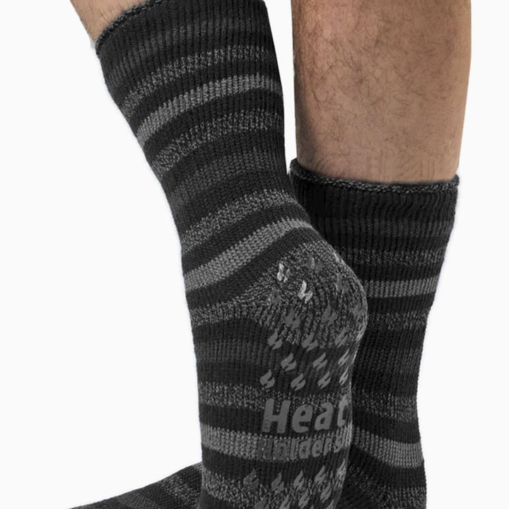 2 Pair Mens Winter Crew Slipper Socks