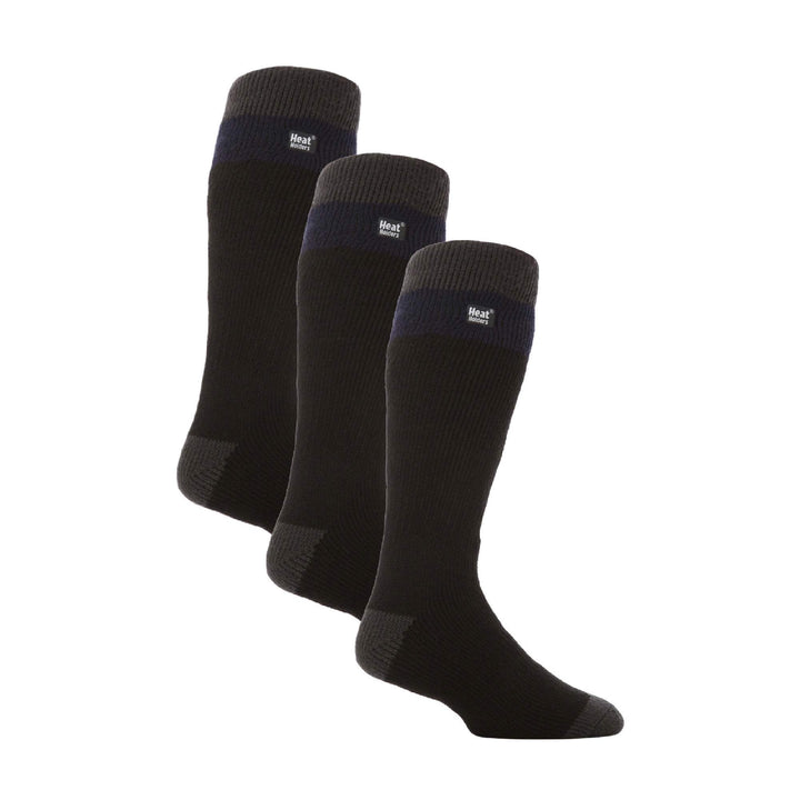 Men's Thermal Striped Ski Socks | High Quality Heat Holders Extra Long Socks