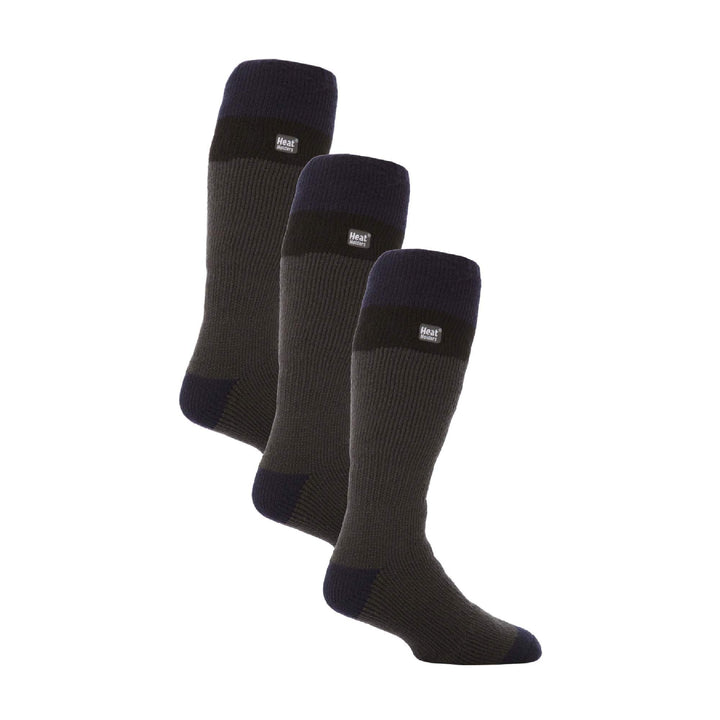 Men's Thermal Striped Ski Socks | High Quality Heat Holders Extra Long Socks