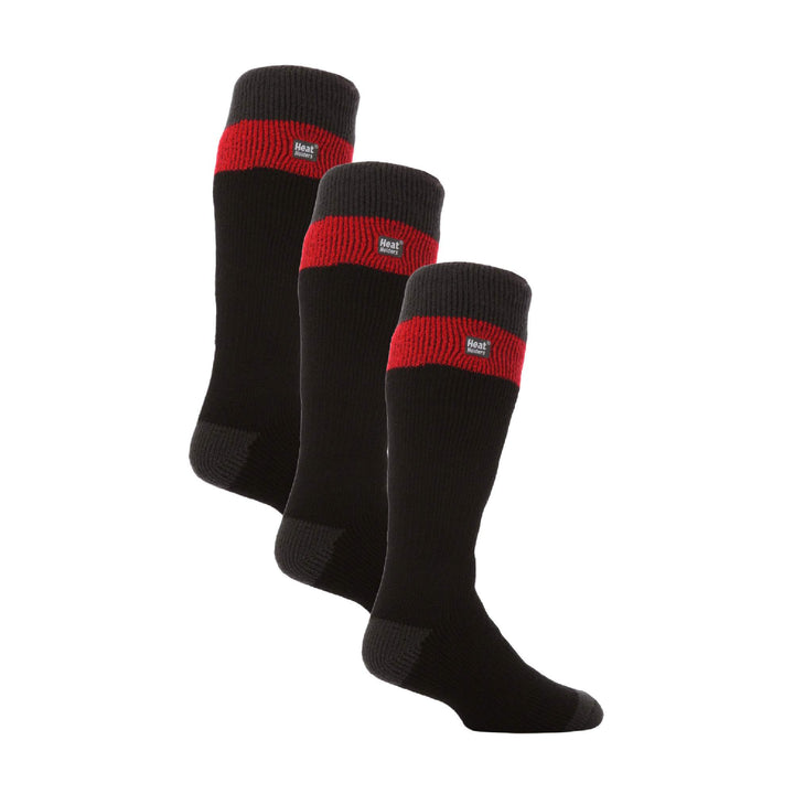 Men's Thermal Striped Ski Socks | High Quality Heat Holders Extra Long Socks