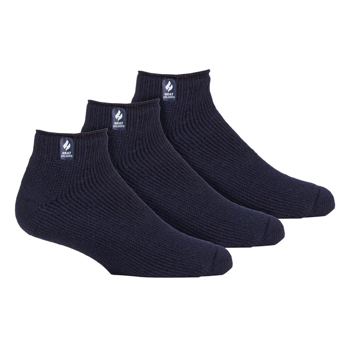 Mens 3 Pack Thermal Winter Soft Trainer Socks