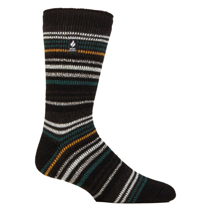 Mens Thermal Stripe Pattern Socks for Winter