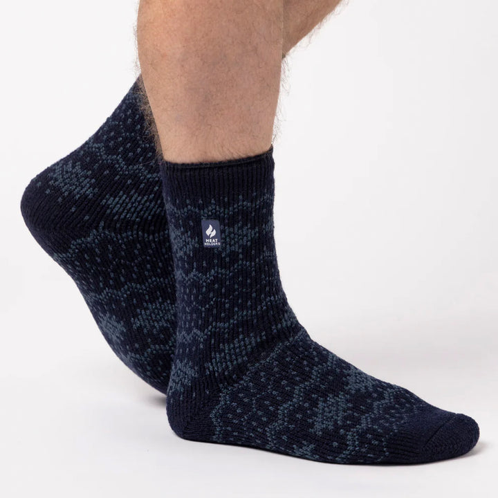 Mens Jacquard Thermal Socks for Winter