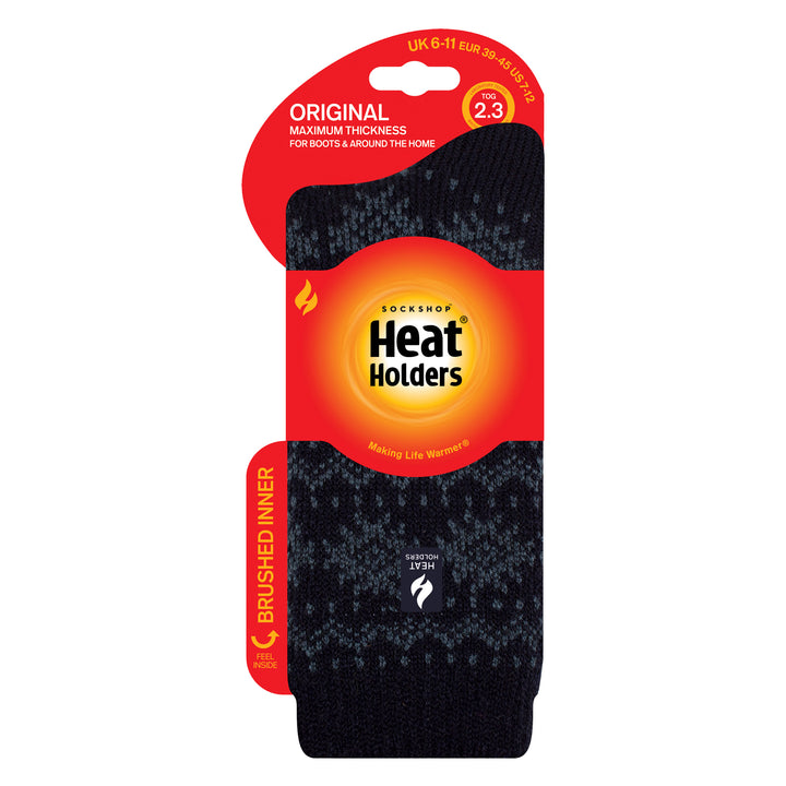 Mens Jacquard Thermal Socks for Winter