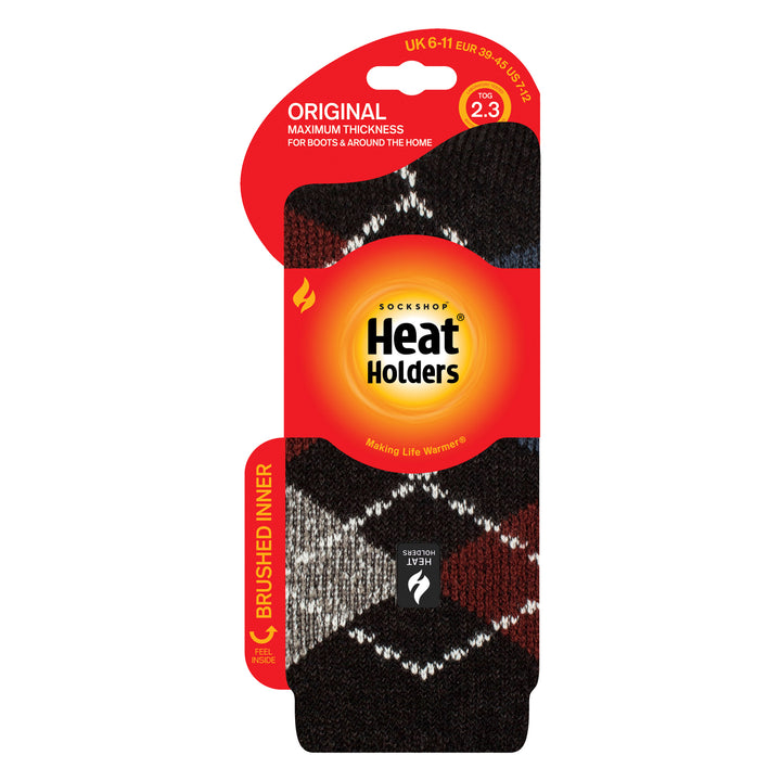 Mens Jacquard Thermal Socks for Winter