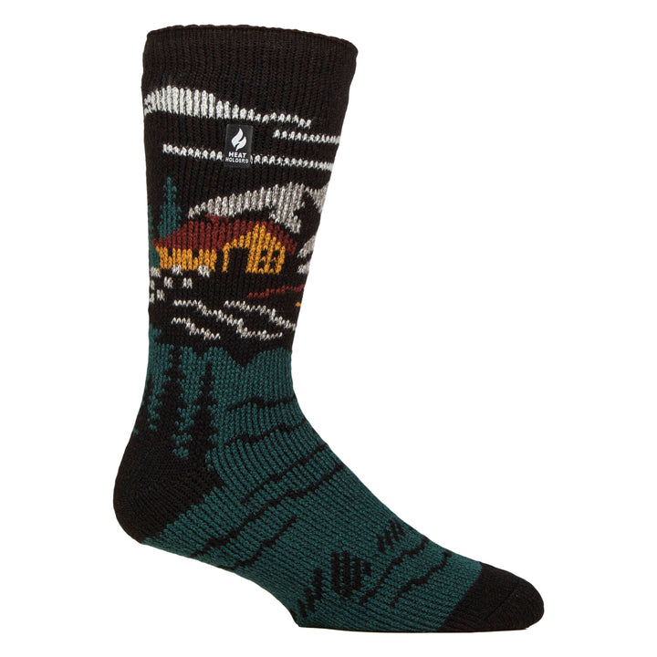Mens Jacquard Thermal Socks for Winter