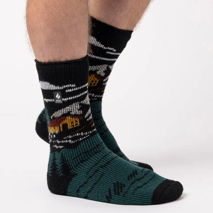 Mens Jacquard Thermal Socks for Winter