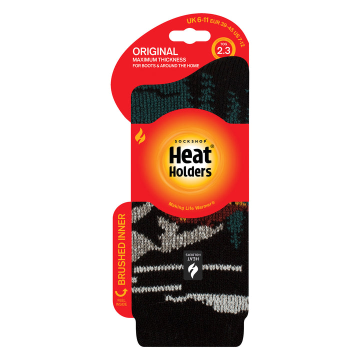 Mens Jacquard Thermal Socks for Winter