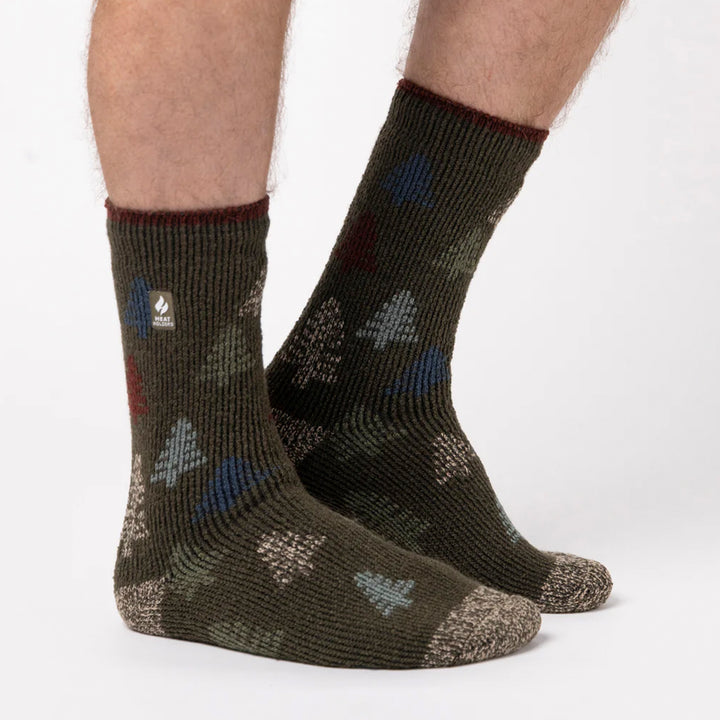 Mens Jacquard Thermal Socks for Winter