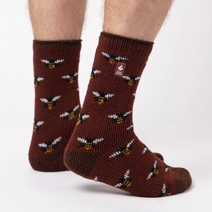 Mens Jacquard Thermal Socks for Winter