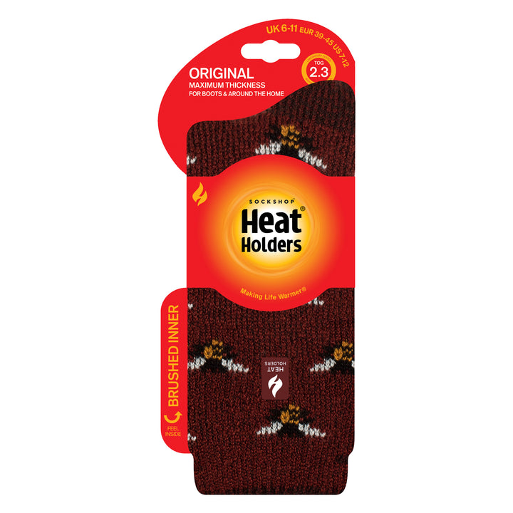 Mens Jacquard Thermal Socks for Winter